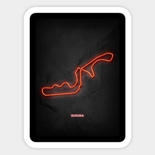 Suzuka Circuit Neon Sticker